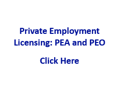 Private Employment Licensing: PEA's and PEO's